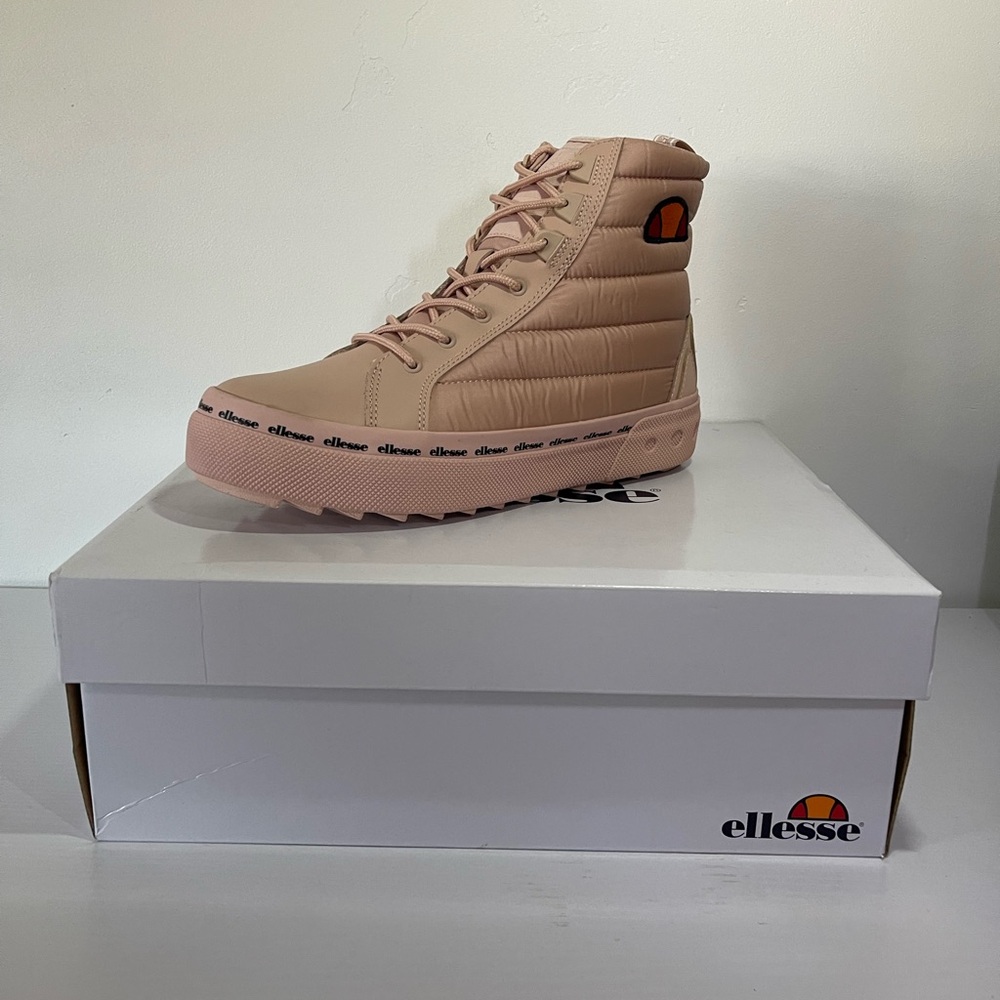 Ellesse Pink High-Top Sneakers